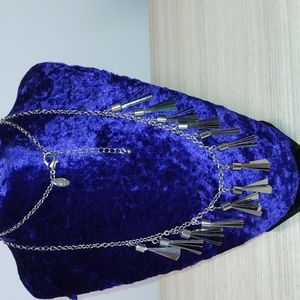 Charming Charlie silvertone tassels